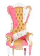 Custom Pink Throne Chair