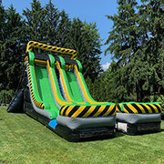 24’ toxic double lane waterslide