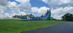 45' double lane slip n slide combo waterslide