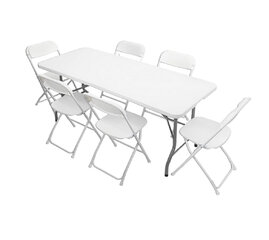 Table and Chairs  bundle for 6 people