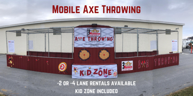 RENT MOBILE AXE THROWING LANES