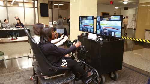 2 Seat Distracted Driving Simulator Setup