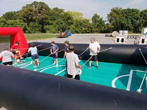 Human Foosball Inflatable Rental