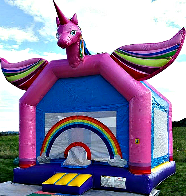 Unicorn Bounce House Rental Bounce House Rentals 3 Monkeys Inflatables