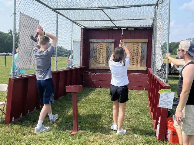 Axe Throwing Rentals for Colleges in PA  | 3 Monkeys Inflatables