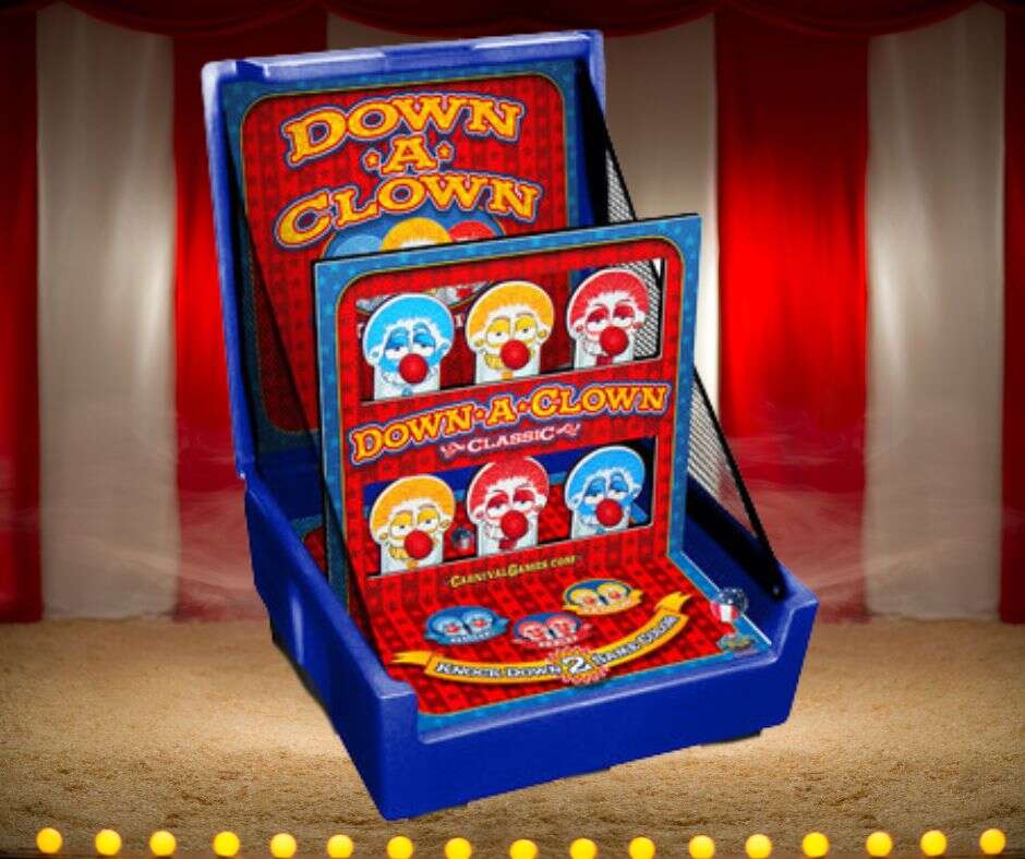 Down a Clown Carnival Game Rental Near Me