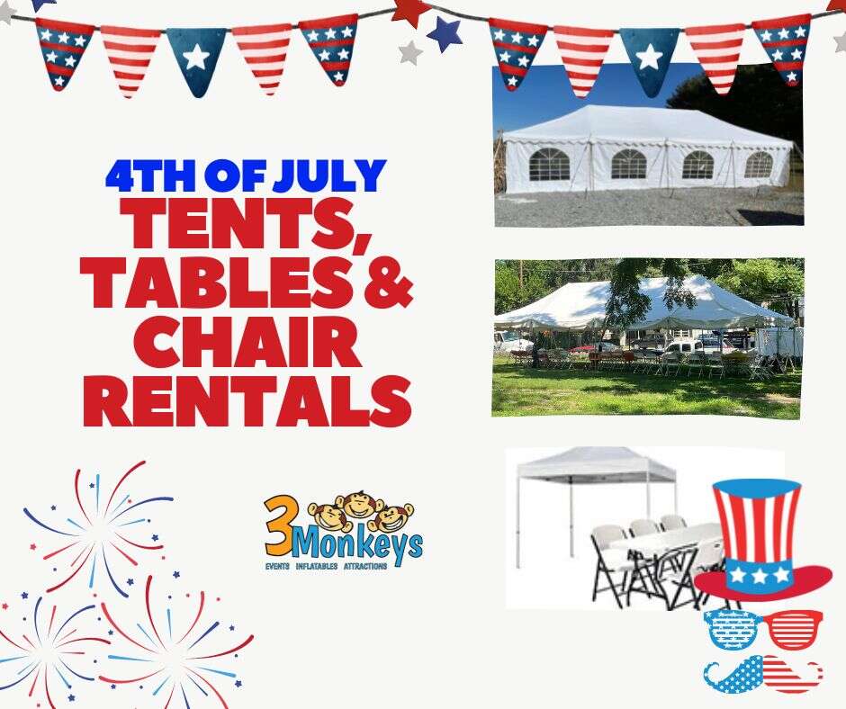 4th of July Tent, Table, and Chair Rentals