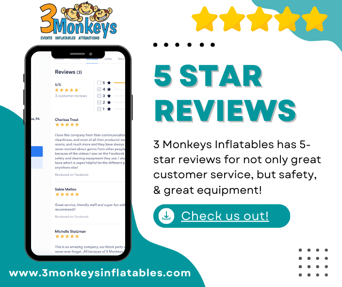 York Rock Climbing Wall Rentals | 3 Monkeys Inflatables
