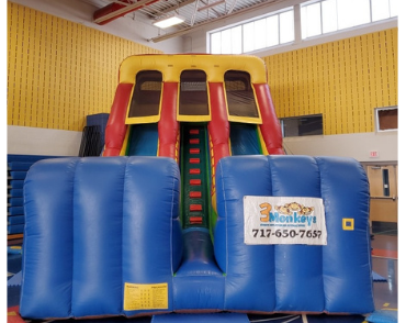 18ft Double Lane Dry Slide Rental in Dallastown