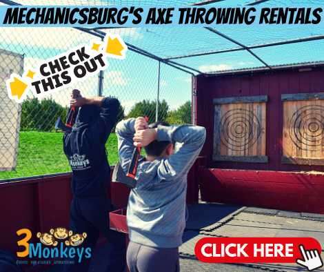 Mechanicsburg Axe Throwing Rentals nearby