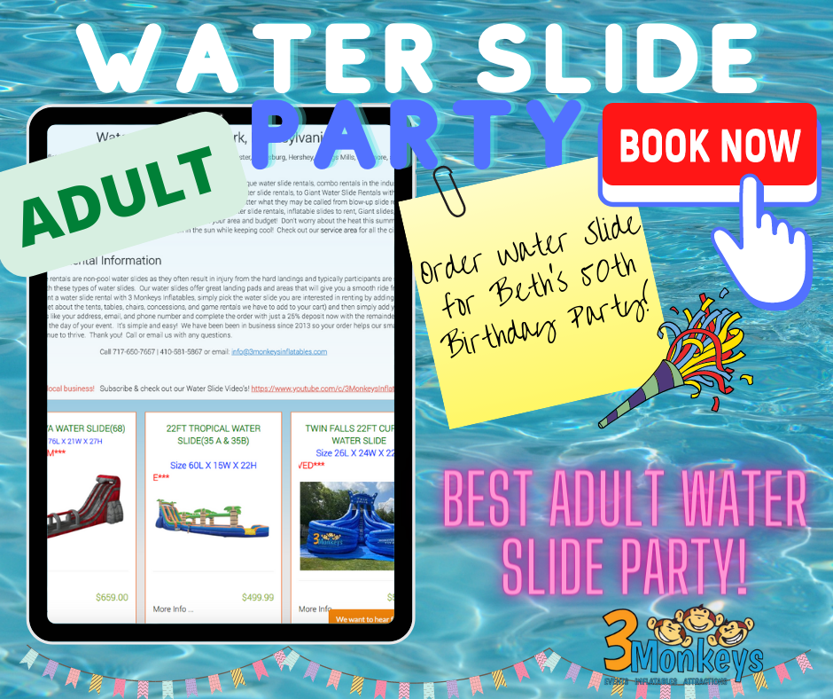 Lancaster Best Inflatable Water Slide Party near me