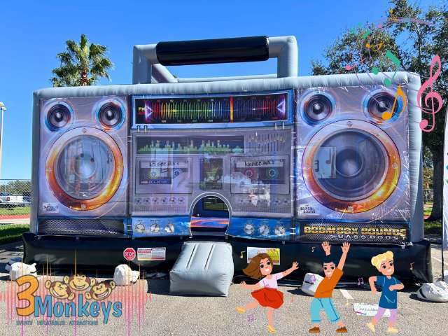 Boom Box Bounce | 3 Monkeys Inflatables