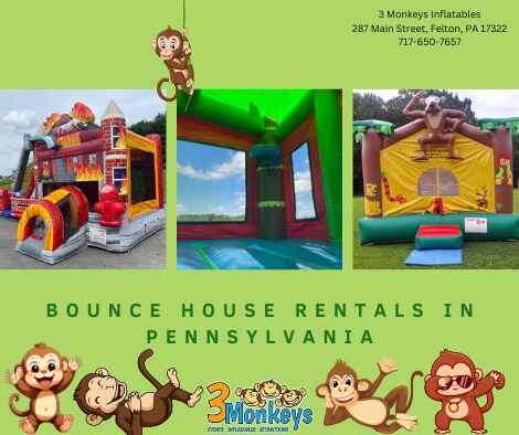 Rent a Bounce House in Pennsylvania | 3 Monkeys Inflatables