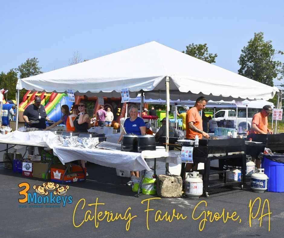 Fawn Grove PA Catering Service - 3 Monkeys Inflatables