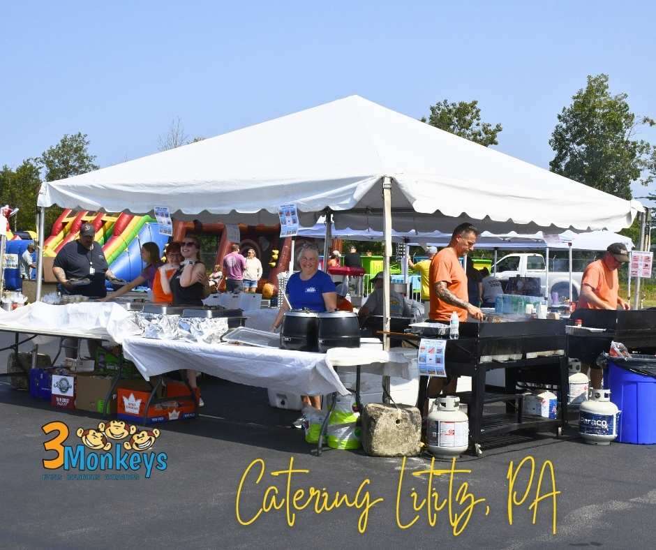 Lititz PA Catering Service - 3 Monkeys Inflatables