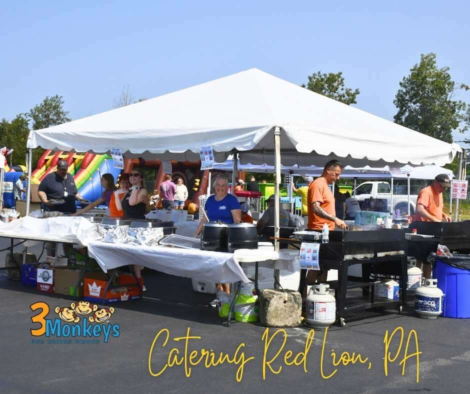 Red Lion PA Catering Service - 3 Monkeys Inflatables