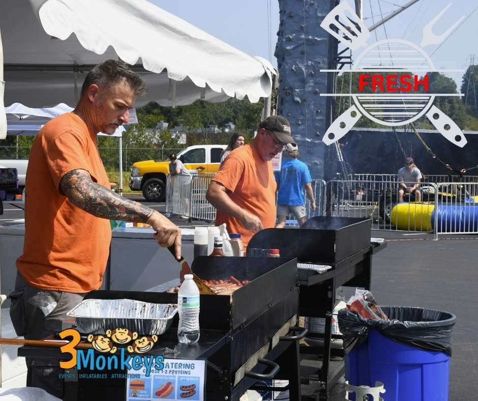Catering in Mechanicsburg PA - 3 Monkeys Inflatables