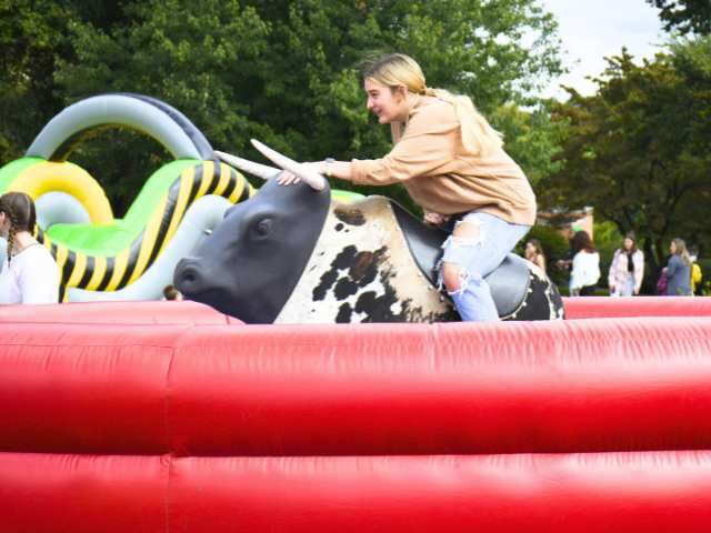 College Mechanical Bull | 3 Monkeys Inflatables