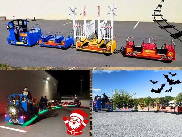 Holiday Trackless Train Rentals | 3 Monkeys Inflatables