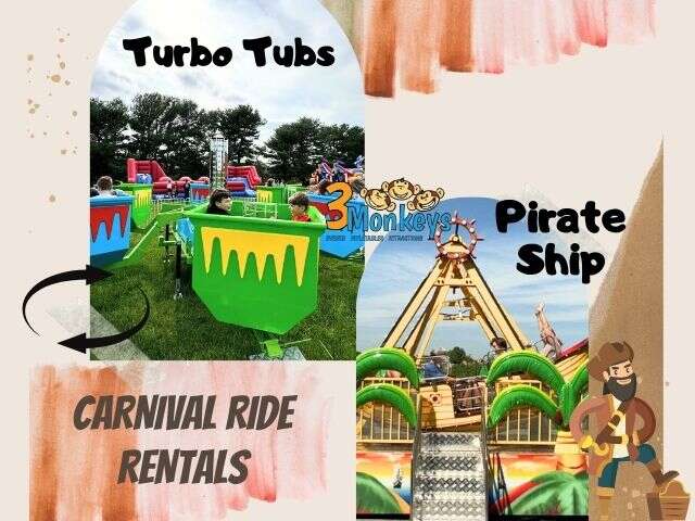 Fall Festival Carnival Ride Rentals MD | 3 Monkeys Inflatables