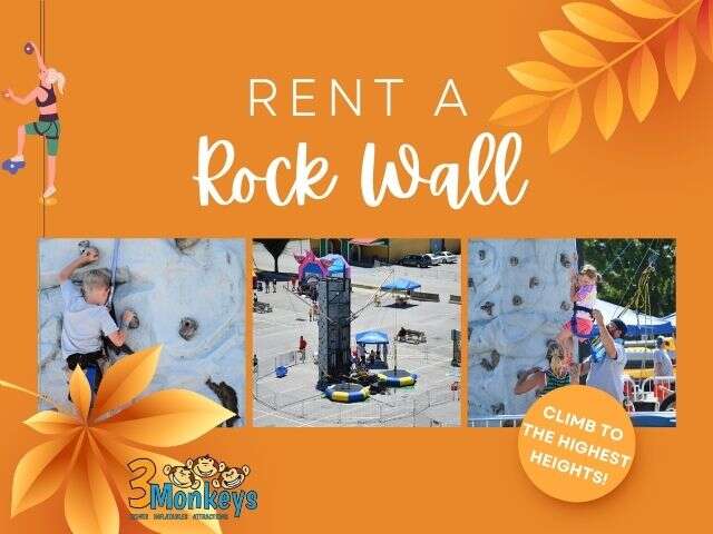 Maryland Fall Festival Rock Wall Rental | 3 Monkeys Inflatables