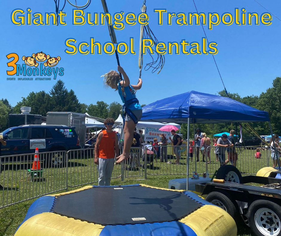Giant Bungee Trampoline School Rentals