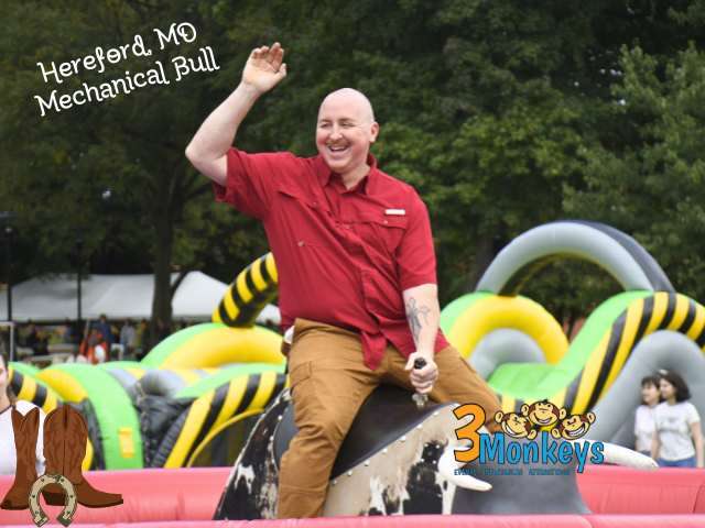 Hereford Mechanical Bull for Rent - 3 Monkeys Inflatables