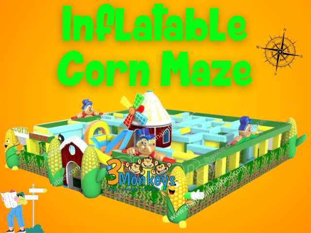 Inflatable Corn Maze Rental | 3 Monkeys Inflatables