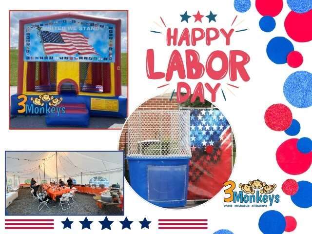 Labor Day Party Rentals - 3 Monkeys Inflatables