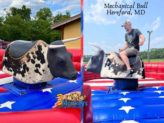 Mechanical Bull Rental Hereford, MD - 3 Monkeys Inflatables