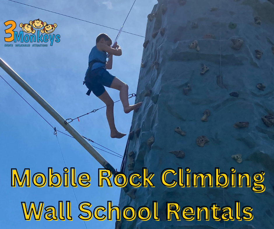 Mobile Rock Climbing Wall School Rentals
