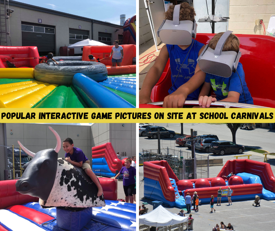 Popular Interactive Inflatable Games at a School carnival