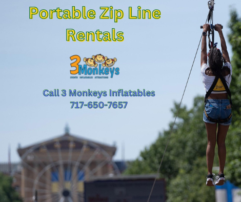 Portable Zip Line Rentals for Carnival near me