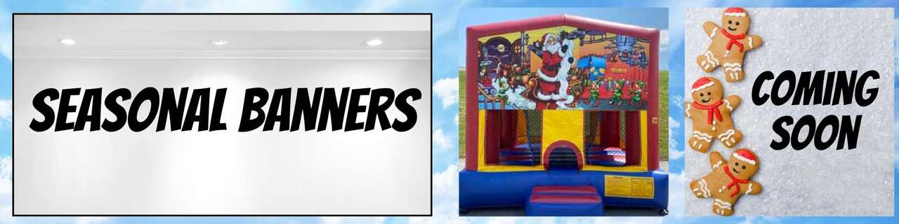 Seasonal Themed Banners for Bounce Houses - 3 Monkeys Inflatables