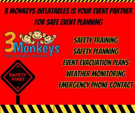 Trust 3 Monkeys for safety planning for your next event