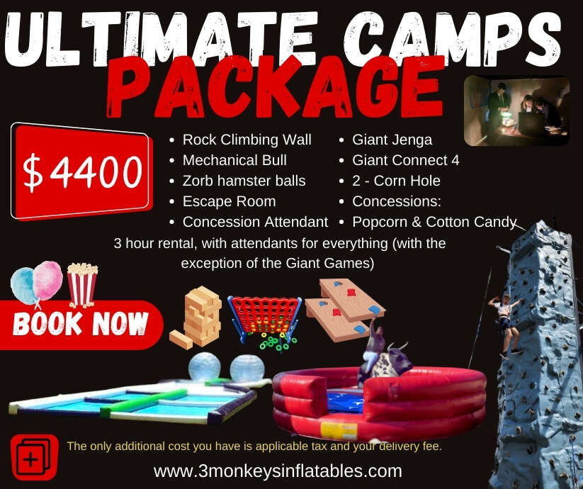 The Ultimate Camps Festival | 3 Monkeys Inflatables