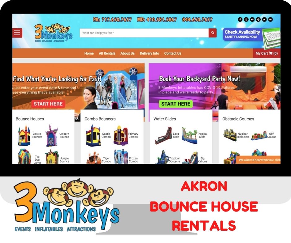 Akron Bounce House and Waterslide Rentals