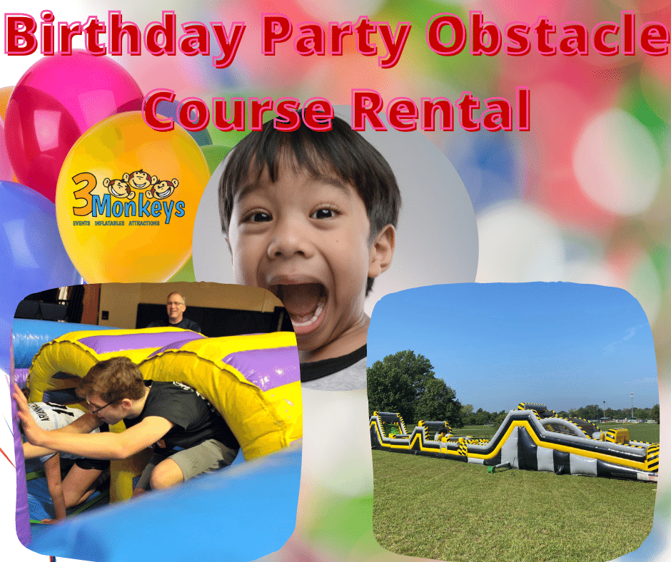 Birthday Party Obstacle Course Rental near you