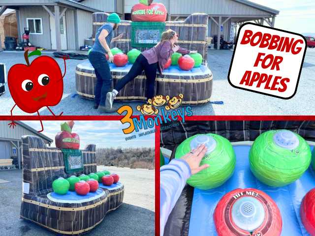 Bobbing for Apples Game - 3 Monkeys Inflatables