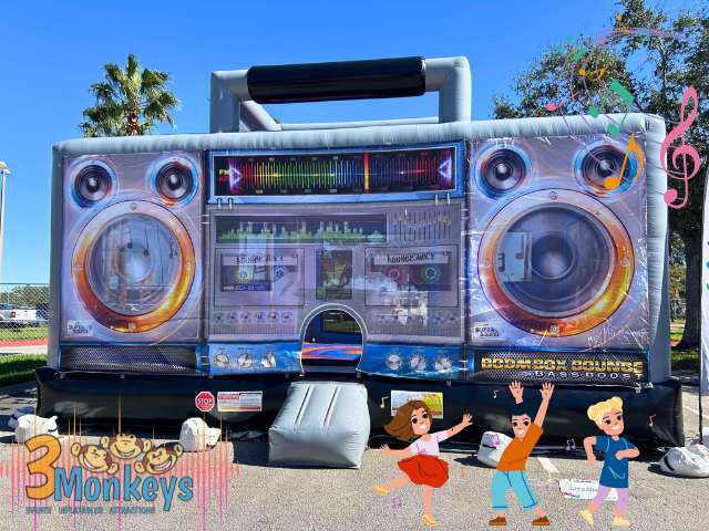 Boom Box Bounce Rental - 3 Monkeys Inflatables