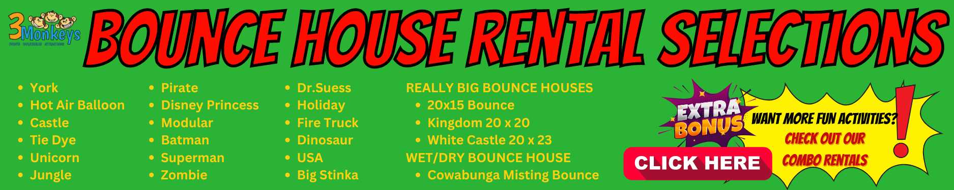 York Bounce n Slide Combo Rentals