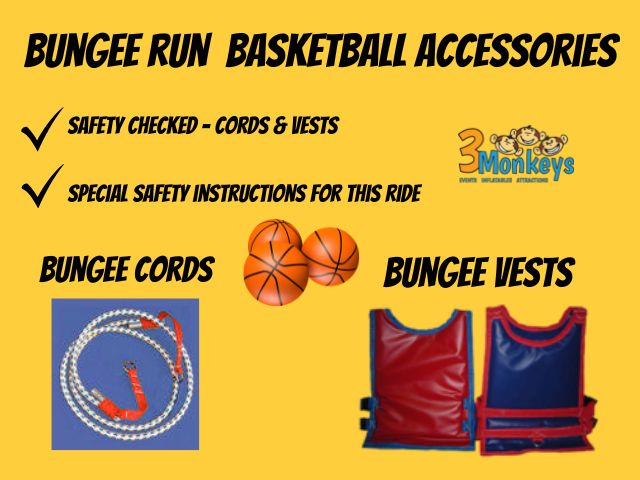 Bungee Run Basketball Game Accessories | 3 Monkeys Inflatables