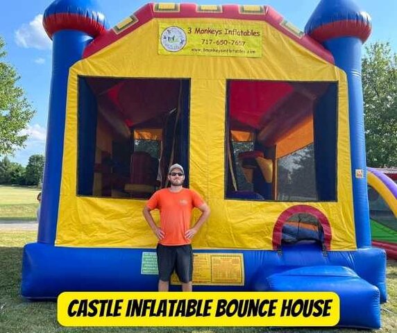 Rent the Castle Bounce House Rental with 3 Monkeys