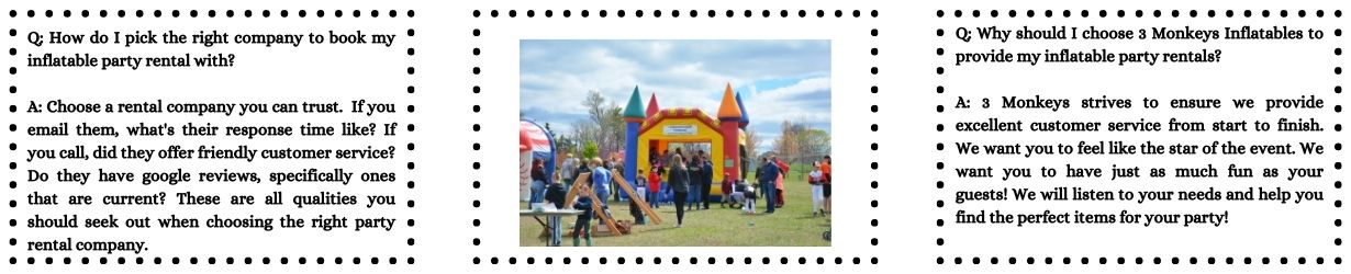 Choosing the right inflatable company Choosing the right inflatable company