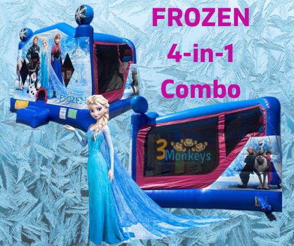 Frozen Bounce House with Water Slide Rental