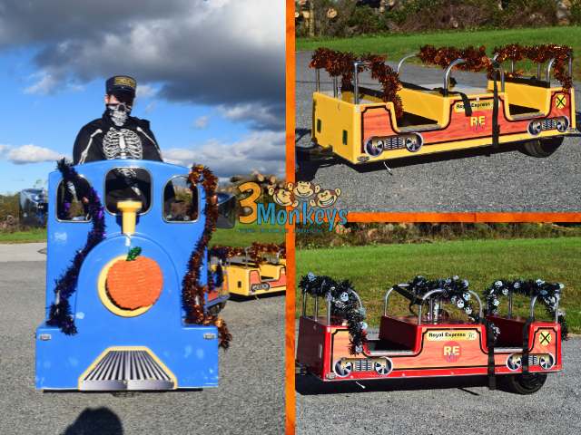 Halloween Train Rental - 3 Monkeys Inflatables