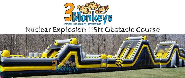Nuclear 115ft Obstacle Course Rental near me Nuclear 115ft Obstacle Course Rental near me