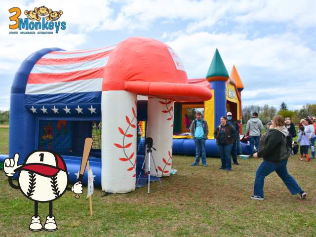 Take Me Out to The Ball Game Package PA | 3 Monkeys Inflatables