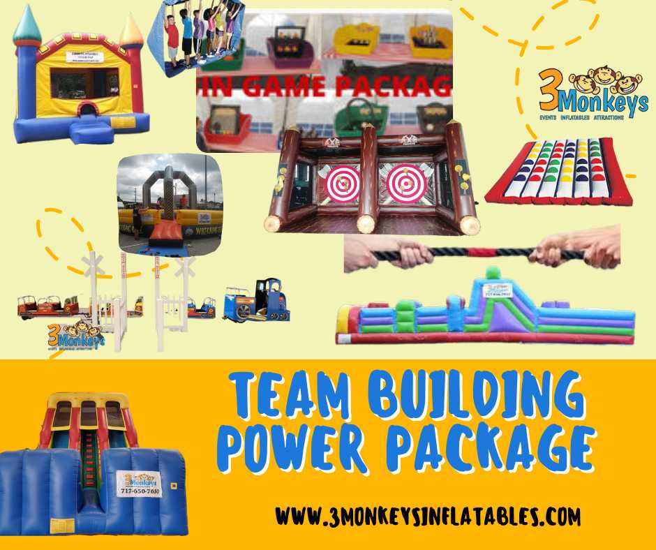 Team Building Power Package - 3 Monkeys Inflatables