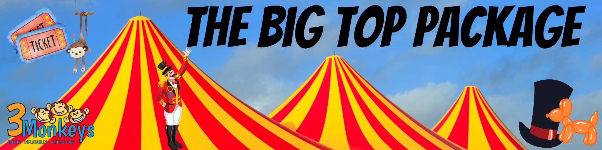 Big Top Package Rental - 3 Monkeys Inflatables